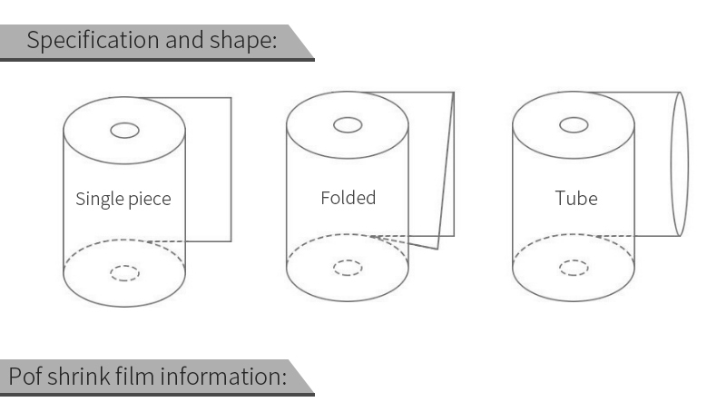 High Quality POF Shrink Film Roll  Polyolefin Film  Shrink film